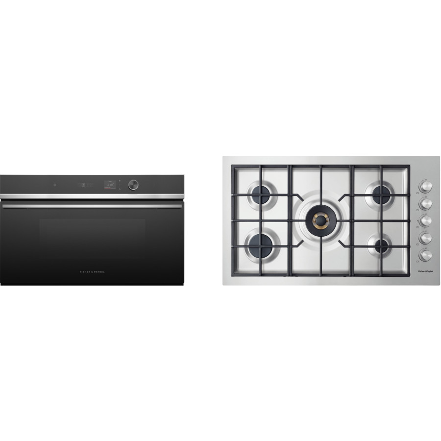 2 Piece Kitchen Appliances Package in Stainless Steel FPCLOWOCT035