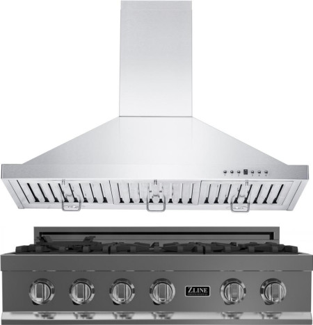 ZLINE 2 Piece Kitchen Appliances Package in Stainless Steel 2KPRTRH36