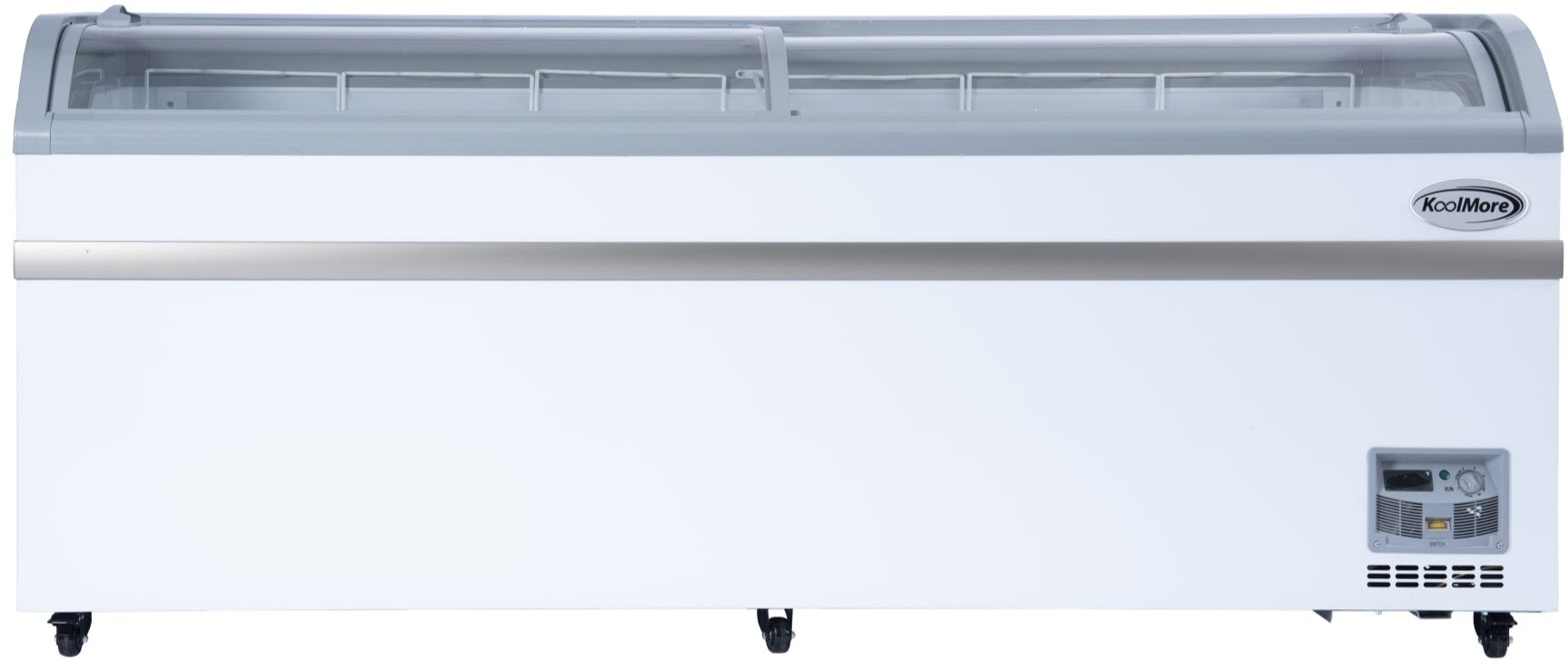 78 Inch Manual Defrost Island Chest Freezer 19 cu. ft. Capacity in White | Fridge.com