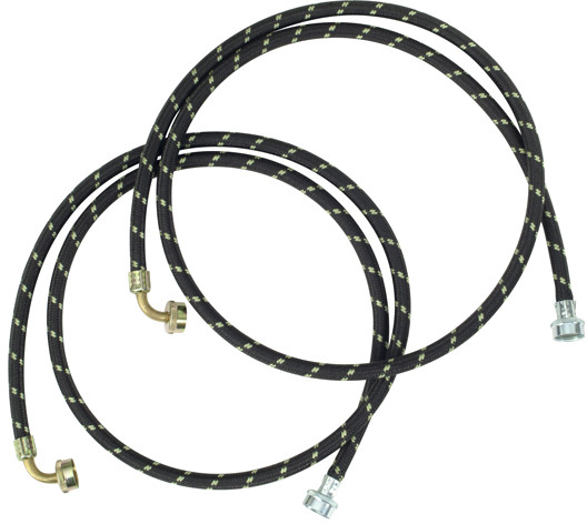 Whirlpool 8212638RC 6 ft Braided Washer Fill Hoses, 1500 PSI (2 Pack)