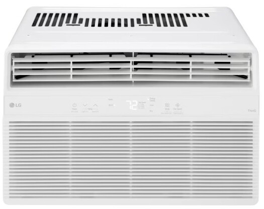 LG LW1025RSM Smart Window Air Conditioner with 10,000 BTU Cooling Capacity, 450 sq. ft. Cooling Area, Washable Filter and Auto Restart in White