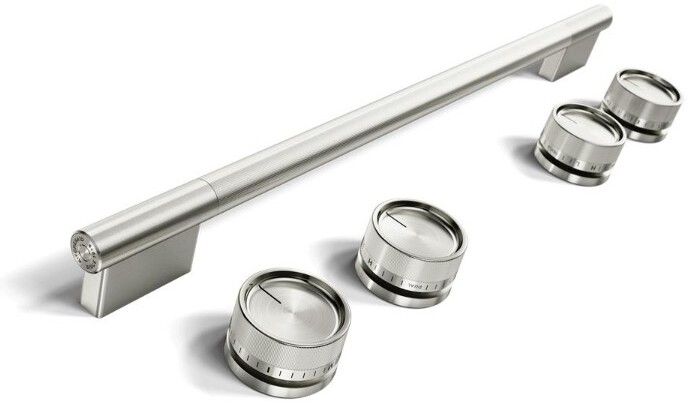 KitchenAid W11773970 Handle and Knob Hardware Accessory Kit for KitchenAid Slide-In Convection Range (Stainless Steel)