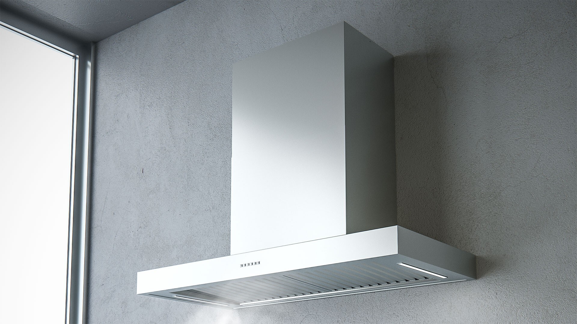 Sirius SU10736 36 inch Professional Series Wall Mount Range Hood with 1100 CFM, Commercial Style Baffle Filters, in Stainless Steel (701073602)