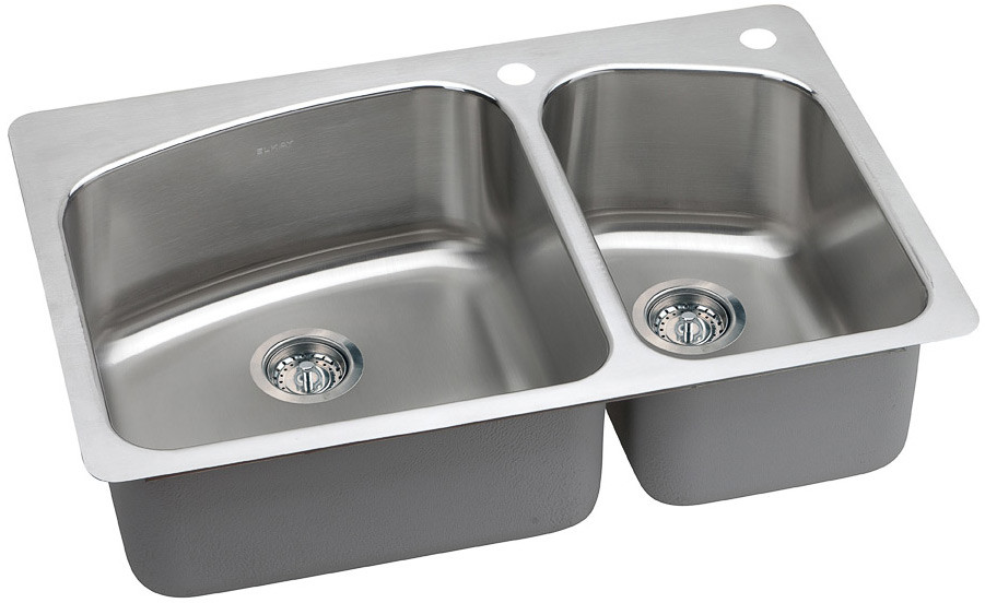 Elkay Dayton Premium Collection Drop-In Stainless Steel Sink DPXSR2250R2R