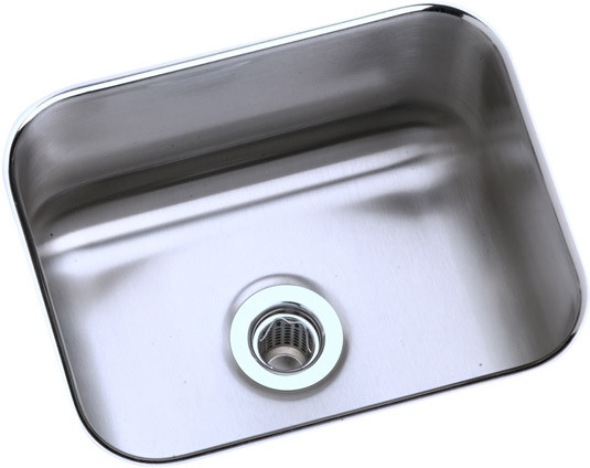 ELUH129 Lustertone Undermount Stainless Steel 14.5 in. x 11.75 in. x 7 in. Single Bowl Kitchen Sink