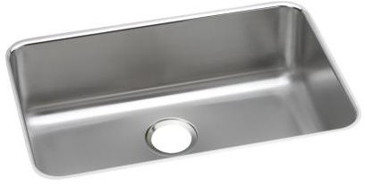 Elkay Lustertone Stainless Steel 26-1/2" x 18-1/2" x 8", Single Bowl Undermount Sink (ELUH2416)