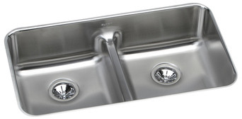 Sink, Undermount Mount, 0 Hole, Left Bowl 14.3125" x 16.5", Right Bowl 14.3125" x 16.5"