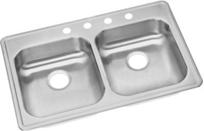 Double Bowl Drop In Kitchen Sinks