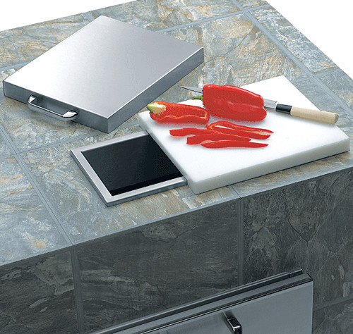 Lynx L18TS Professional Countertop Trash Chute with Cutting Board and Cover