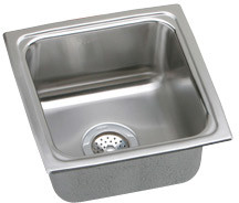 Lustertone Stainless Steel 13 X 13 X 7-5/8 Single Bowl Top Mount Sink