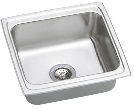 Lustertone Stainless Steel 19 X 18 X 7-5/8 Single Bowl Top Mount Sink