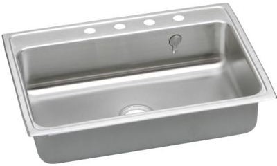 Elkay Gourmet Collection Lustertone Collection Drop-In Stainless Steel Sink LR3122EK5