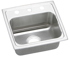Lustertone Stainless Steel 17 X 16 X 4-1/2 Single Bowl Top Mount Ada Sink
