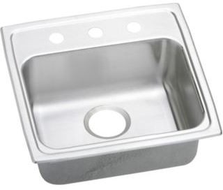Elkay Gourmet Collection Lustertone ADA Collection Drop-In Stainless Steel Sink LRAD1918R401