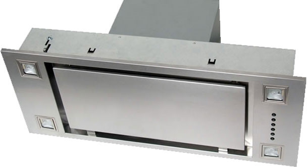 Sirius SU903P27 27 inch Professional Series Custom Hood Insert with 600 CFM, 4 Speed Push-Button, LED Lights in Stainless Steel (00914341401)