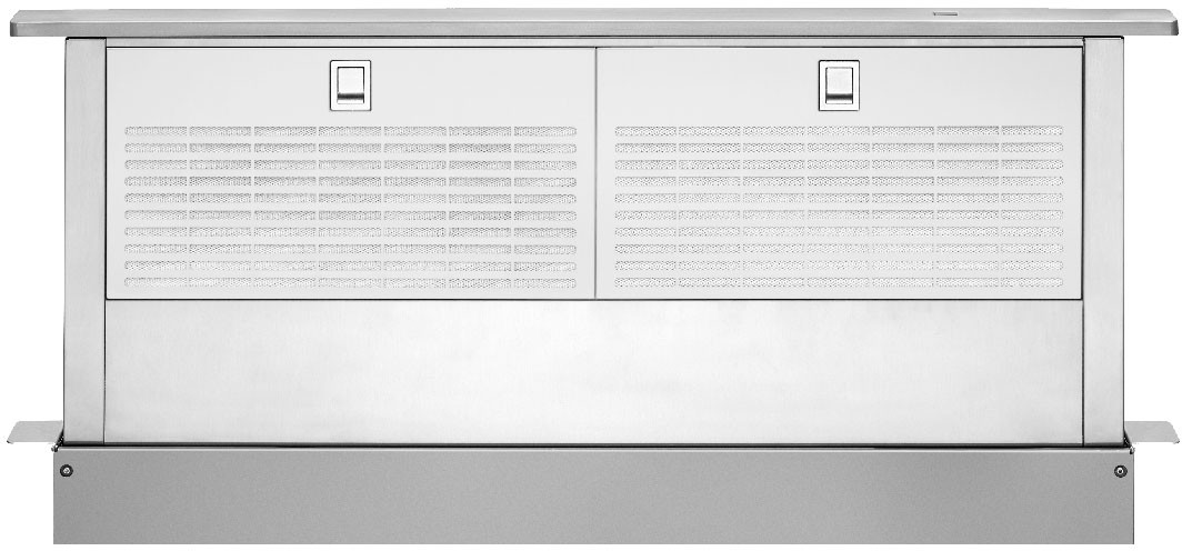 Whirlpool UXD8630DYS 30 inch Retractable Downdraft System with 600 CFM Interior Blower Motor, Touch-Activated Telescoping Operation, Dual Centrifugal Blower, Aluminum Grease Filters, in Stainless Steel
