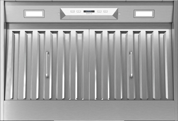 Zephyr AK9228CS Monsoon I 30 inch Insert Hood with 650 CFM, LumiLight LED Lighting with TruHue, TempGuard and Professional Baffle Filters in Stainless Steel