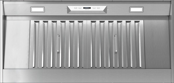 Zephyr AK9240CS Monsoon I 42 inch Insert Hood with 650 CFM, LumiLight LED Lighting with TruHue, TempGuard and Professional Baffle Filters in Stainless Steel