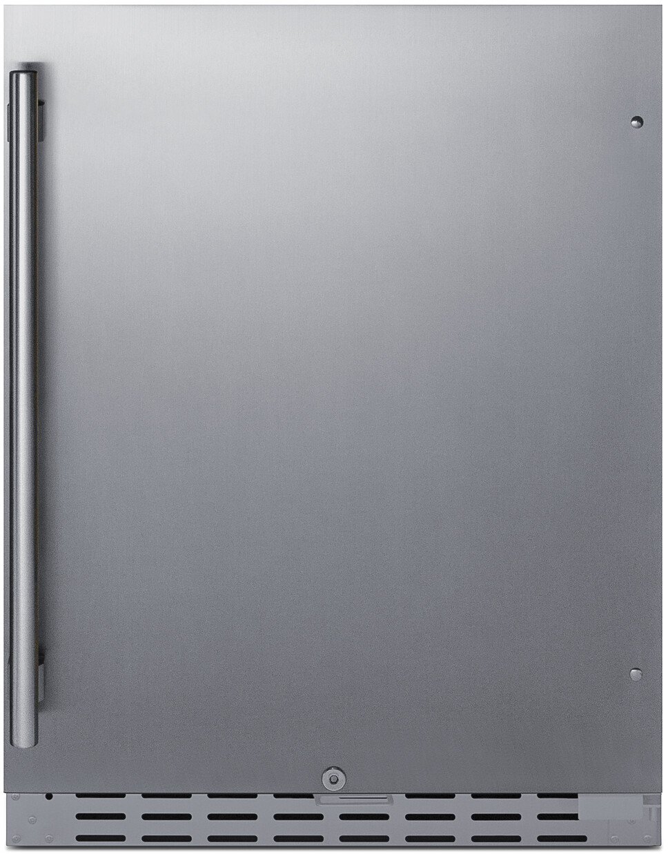 Summit AL55CSS 24 inch Built-In/Freestanding All-Refrigerator with 4.2 cu. ft. Capacity, ADA Compliant, and Factory Installed Lock in Stainless Steel