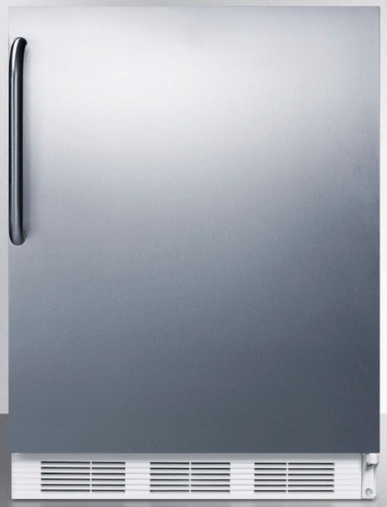 24 Inch 24"" Built In Undercounter Counter Depth Compact All-Refrigerator - Summit CT661WBISSTBADA