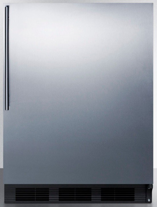 AccuCold 24 Inch 24" Undercounter Counter Depth Compact All-Refrigerator AL752BKSSHV | Fridge.com