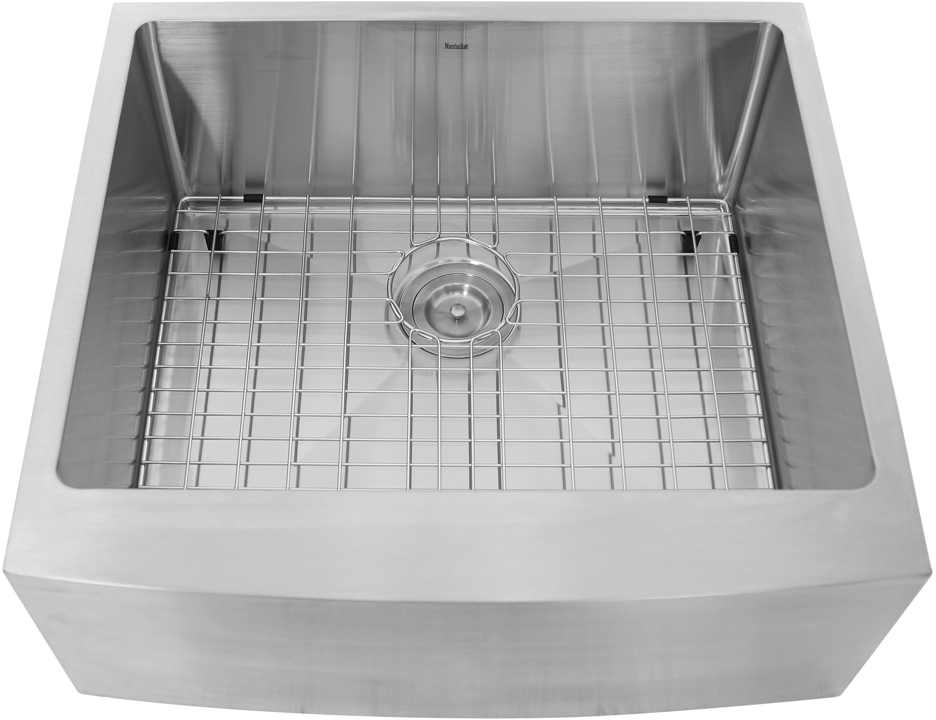 Apron2420SR-16 24 Inch Pro Series Single Bowl Farmhouse Apron Front Stainless Steel Kitchen Sink