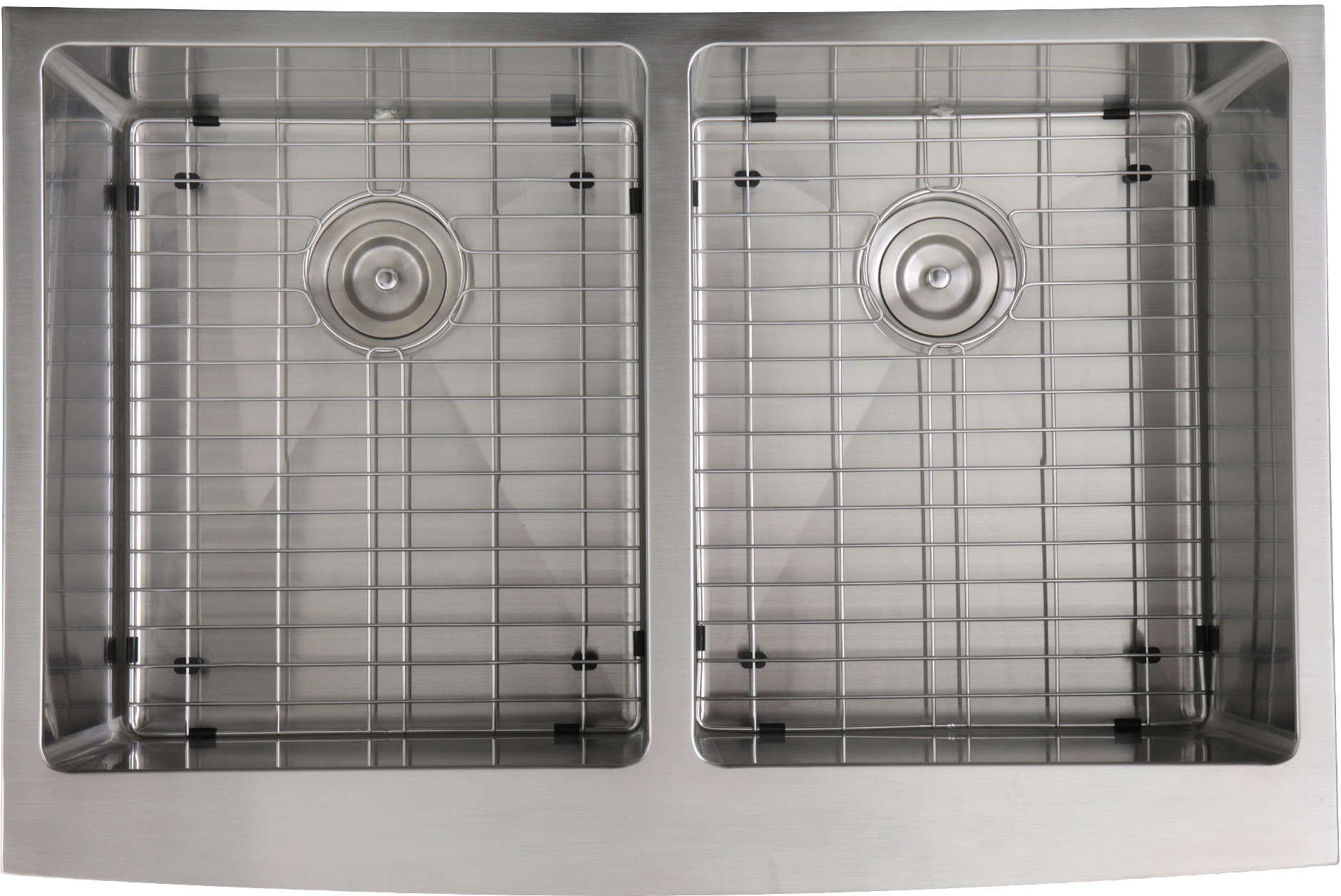 Nantucket Sinks Pro Series Apron Front Stainless Steel Rectangle Sink APRON332210DBLSR