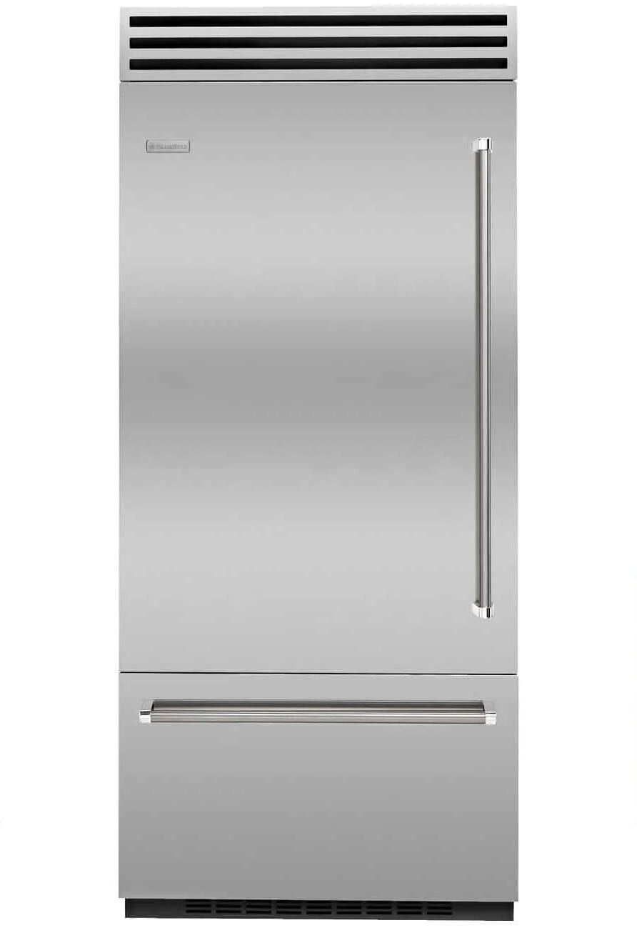 Bluestar BBB36L3 36" Pro Built-In Refrigerator/Freezer Left Hinge - Commercial-Style Design, Dual Compressors, Stainless Steel Interior, Full