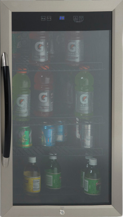 Avanti BCA306SSIS 19 inch Beverage Center with 3 cu. ft. or 108 Cans Capacity, Soft Touch Control with LED Display and Security Lock in Stainless Steel