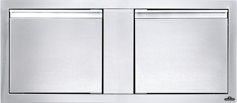 Napoleon BI42162D 42 inch Built-In Small Double Door, Soft Closing, Anodized Aluminum Handles, Seamless Trim, in Stainless Steel