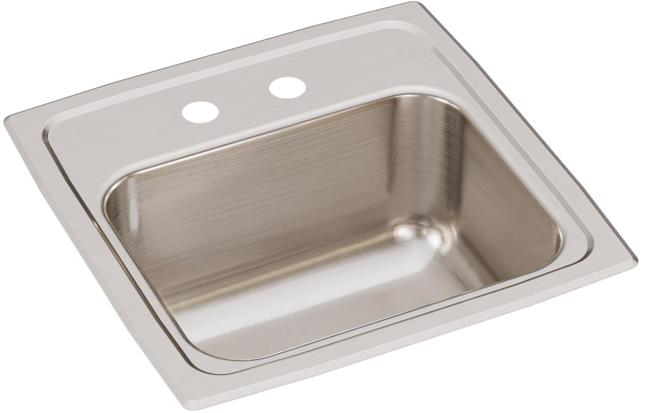 Elkay Lustertone Collection Drop-In Stainless Steel Square Sink BLR152