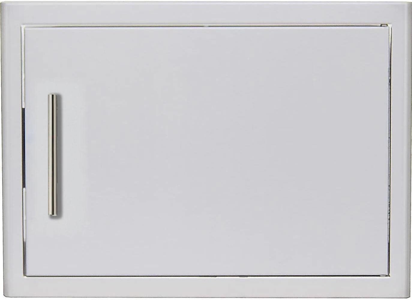 Blaze BLZSV1420RSC 18 inch Single Vertical Access Door with Soft-Close Hinges and Rounded Bevel Design, in Stainless Steel