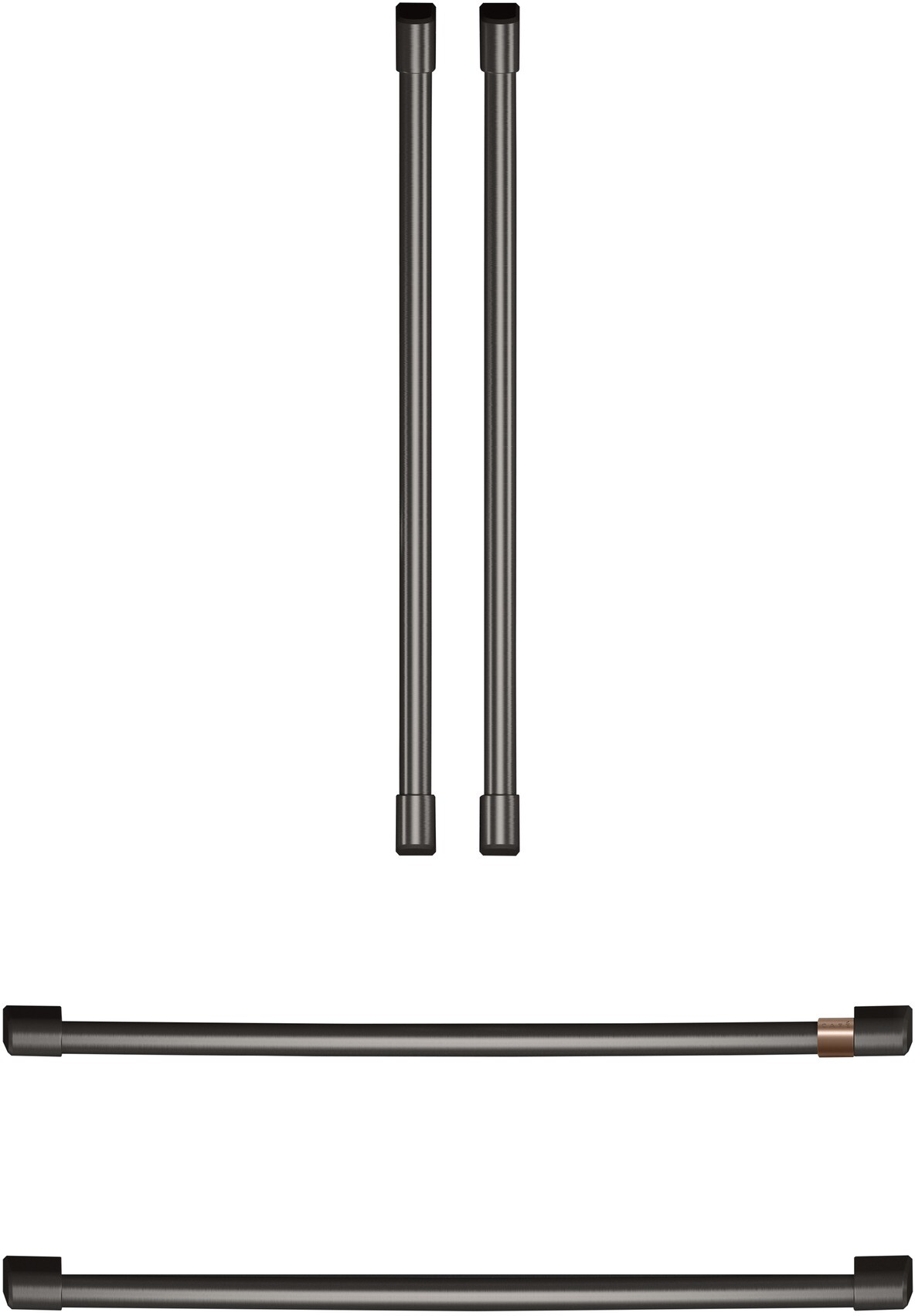 Cafe CAFÉ™ Refrigeration Handle Kit - Brushed Black | CXQB4H4PNBT