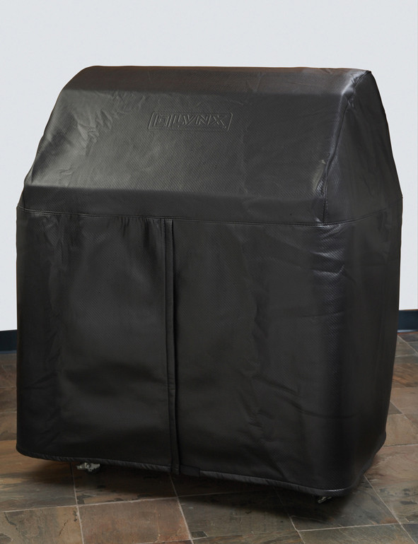 Lynx CC42F 42 inch Freestanding Carbon Fiber Vinyl Cover, in Black
