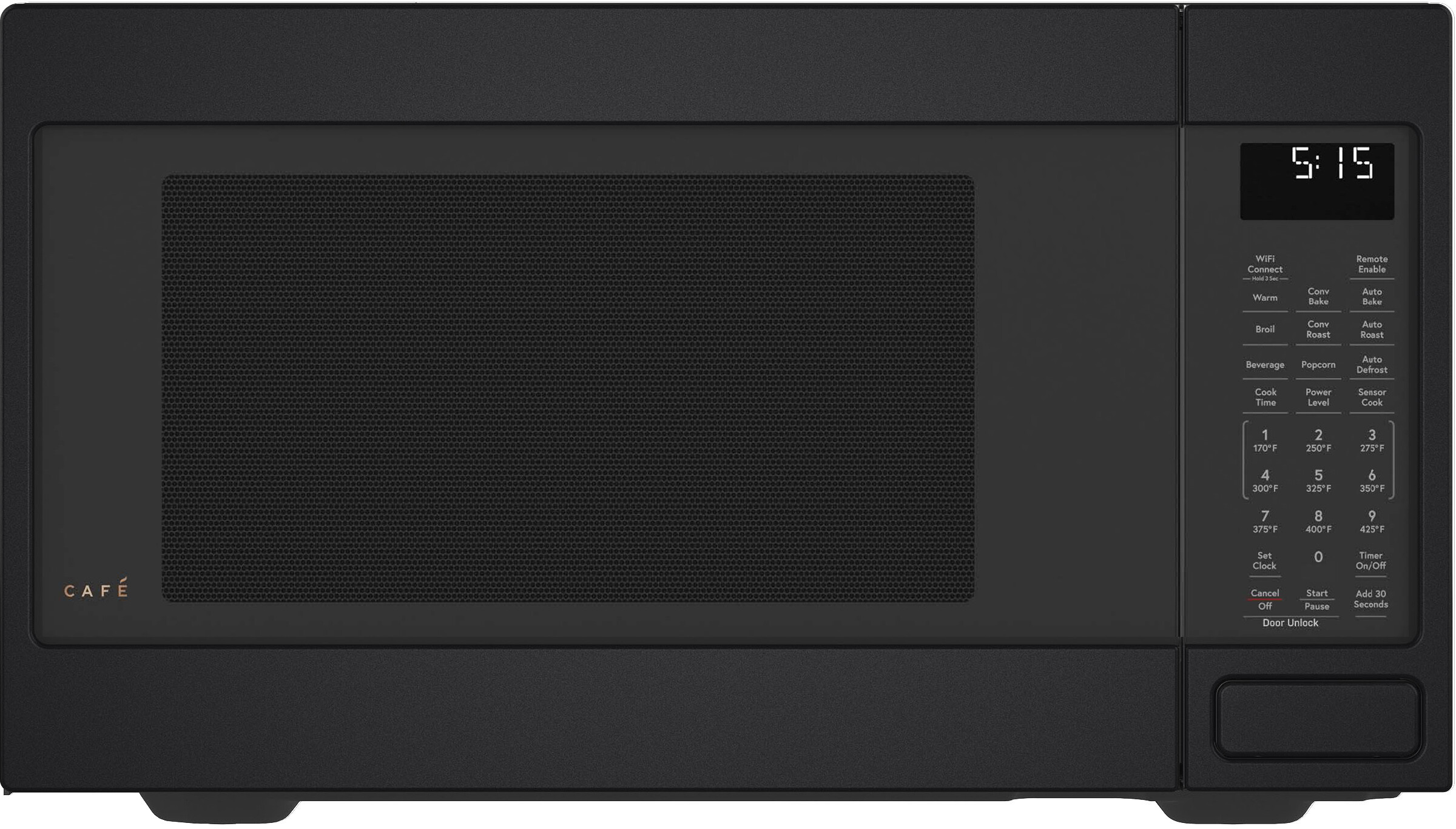 Cafe CAFÉ™ 1.5 Cu. Ft. Smart Countertop Convection/Microwave Oven in Matte Black size 13 H x 21.75 W x 20 D | CCWK15C1WDS