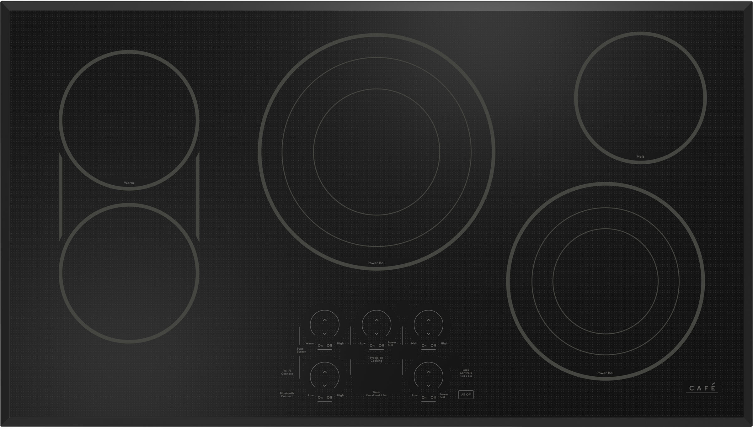 36"" Electric Drop-In Cooktop - Cafe CEP90361TBB