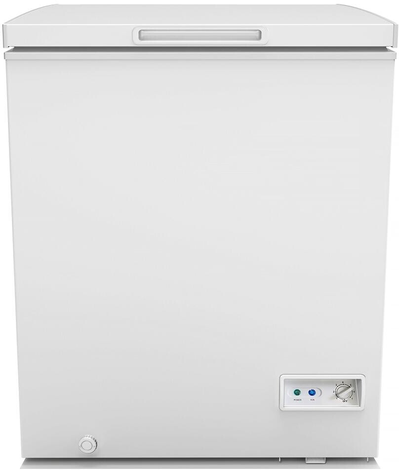 Avanti 5.0 Cu. Ft. Garage Ready Chest Freezer with Removable Storage Basket, External Temperature Control, Manual Defrost, Power Indicator Light, 5.0 Cu. Ft., White
