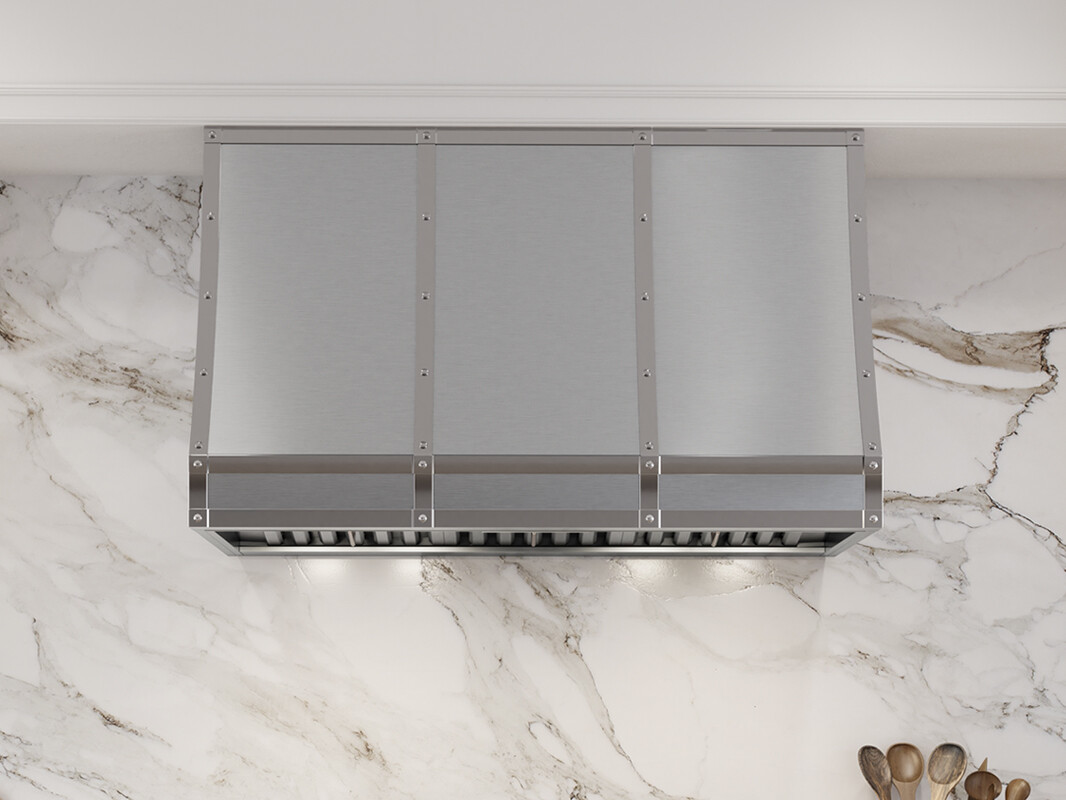 Zephyr CHFT36ASX 36In Forte Wall Custom Hood, Stainless Steel, Body Only Insert Sold Separately for Kitchen