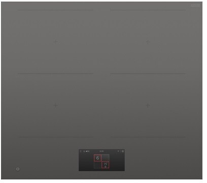 Fisher & Paykel CI244DTTG1 24" Series 9 4 Zone Induction Cooktop with 6" Touchscreen and Grey Finish