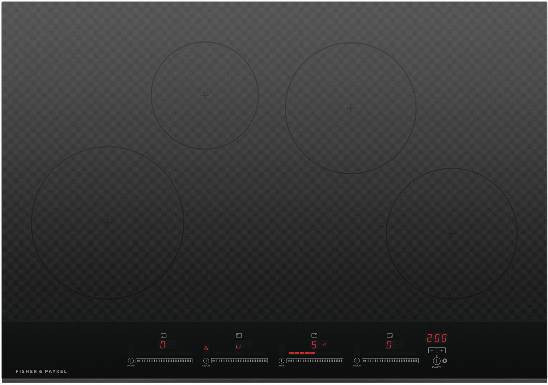 Series 9 Contemporary 30"" Induction Drop-In Cooktop - Fisher & Paykel CI304DTB4