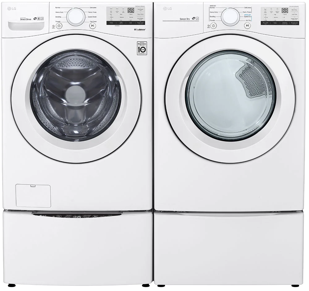 LG Front Load Washer & Dryer Set LGWADREW01 -  WM3400CW