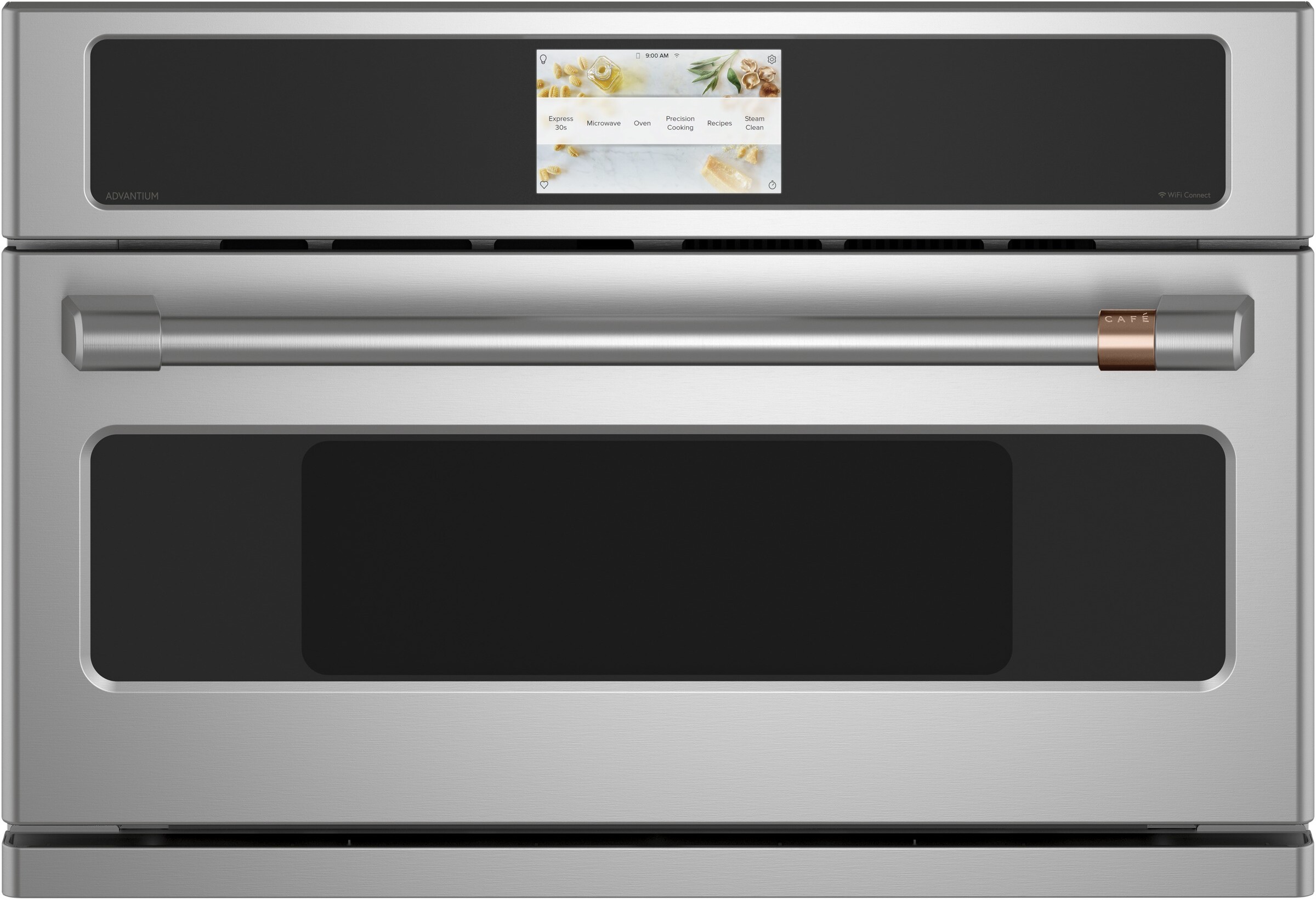 Cafe CSB923P2VS1 30" Smart Five In One Wall Oven With 240V Advantium Technology - Convection, Microwave, Toaster Oven, Warming/Proofing, Precision