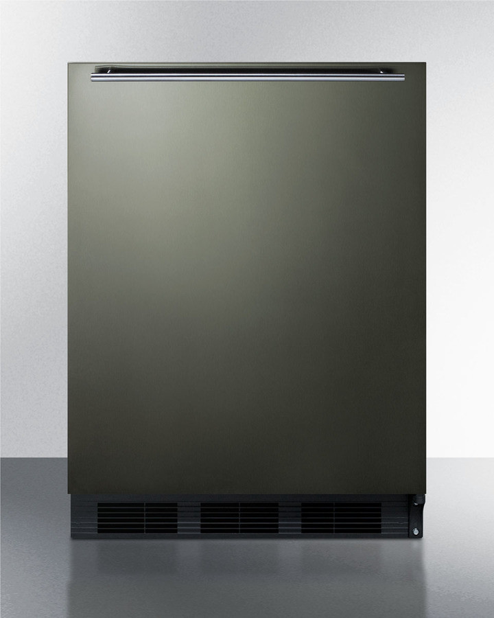 24 Inch 24"" Freestanding/Built In Undercounter Counter Depth Compact All-Refrigerator - Summit CT663BKBIKSHH
