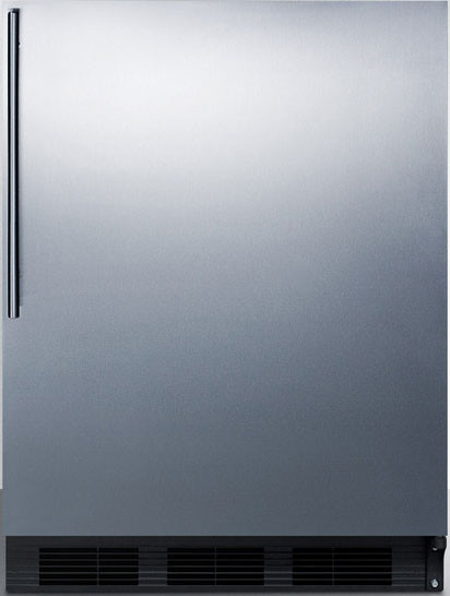 24 Inch 24"" Freestanding/Built In Undercounter Counter Depth Compact All-Refrigerator - Summit CT663BKBISSHV