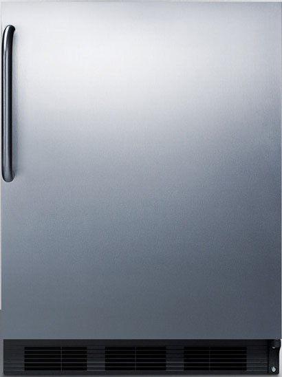 24 Inch 24"" Freestanding/Built In Undercounter Counter Depth Compact All-Refrigerator - Summit CT663BKBISSTB