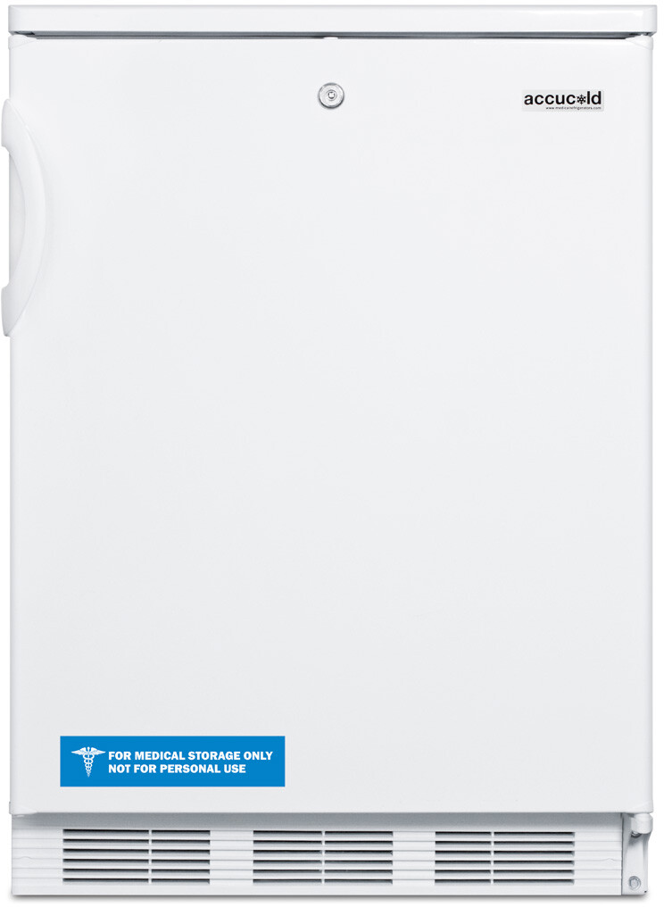 Summit CT66LW 24" Wide Refrigerator-Freezer - 5 Cu.Ft. Storage Capacity, Dual Evaporator Cooling, Factory Installed Lock, Made In Europe