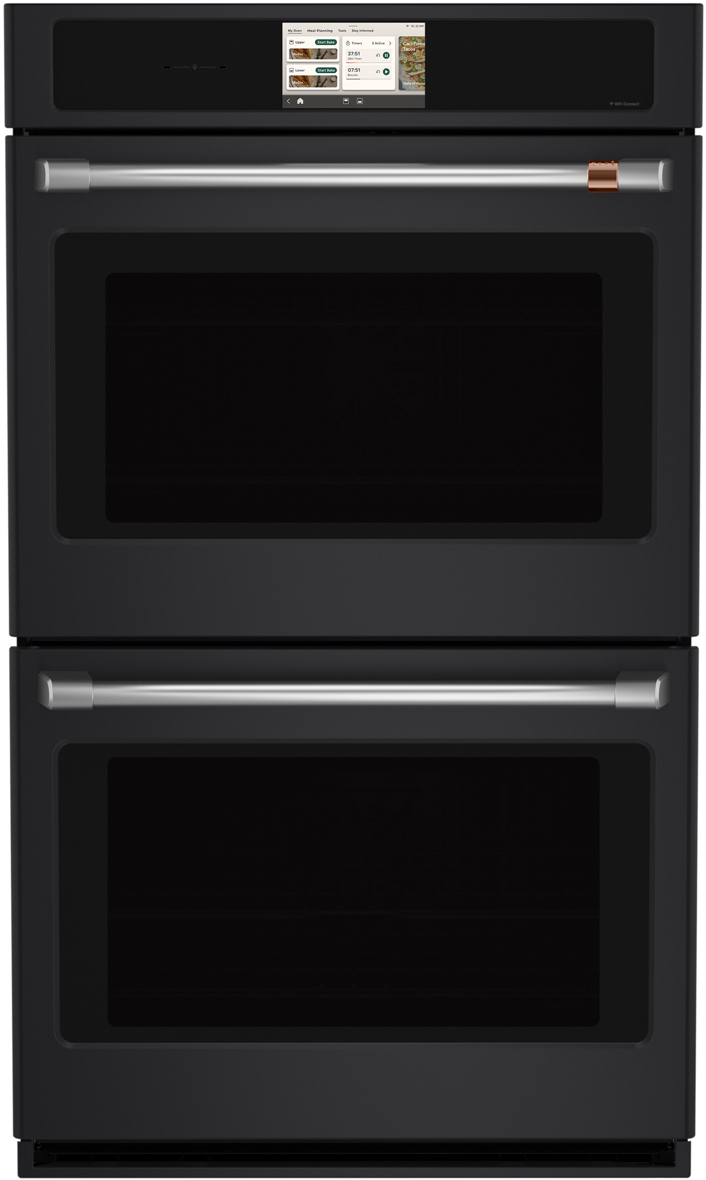 Cafe CAFÉ™ Professional Series 30" Smart Built-In Convection Double Wall Oven in Matte Black size 51 5/32 H x 29 3/4 W x 26 3/4 D | CTD90DP3ZD1