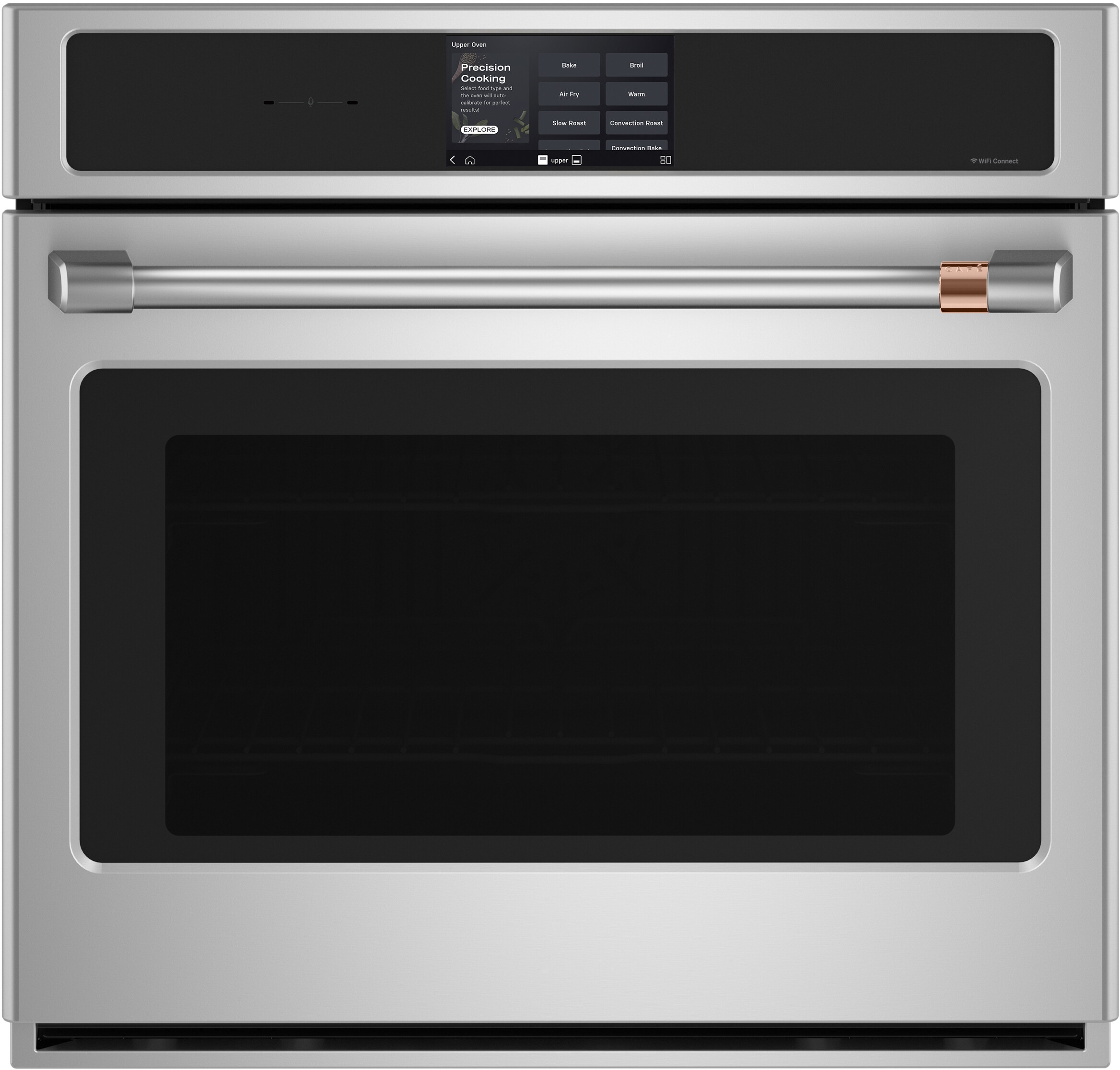 Cafe CAFÉ™ Professional Series 30" Smart Built-In Convection Single Wall Oven in Stainless Steel size 28 5/8 H x 29 3/4 W x 26 3/4 D | CTS90DP2ZS1