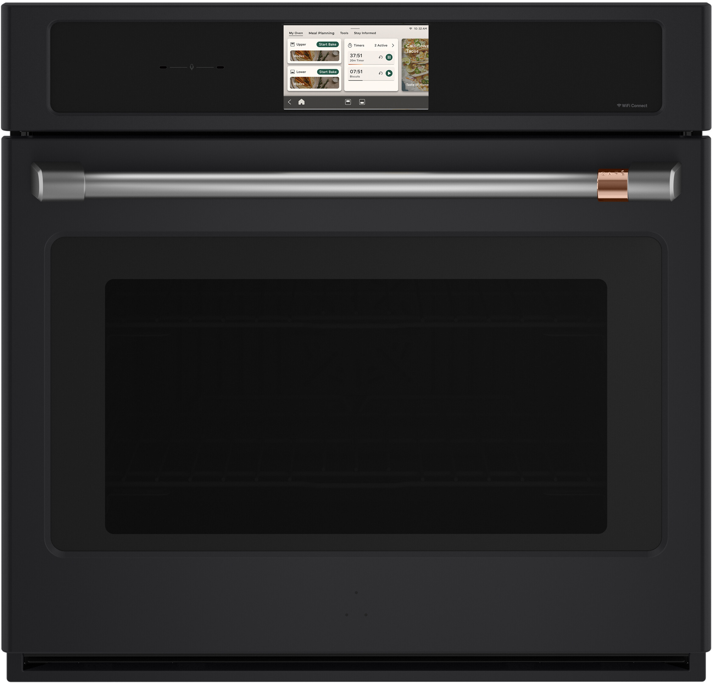 Cafe CAFÉ™ Professional Series 30" Smart Built-In Convection Single Wall Oven in Matte Black size 28 5/8 H x 29 3/4 W x 26 3/4 D | CTS90DP3ZD1