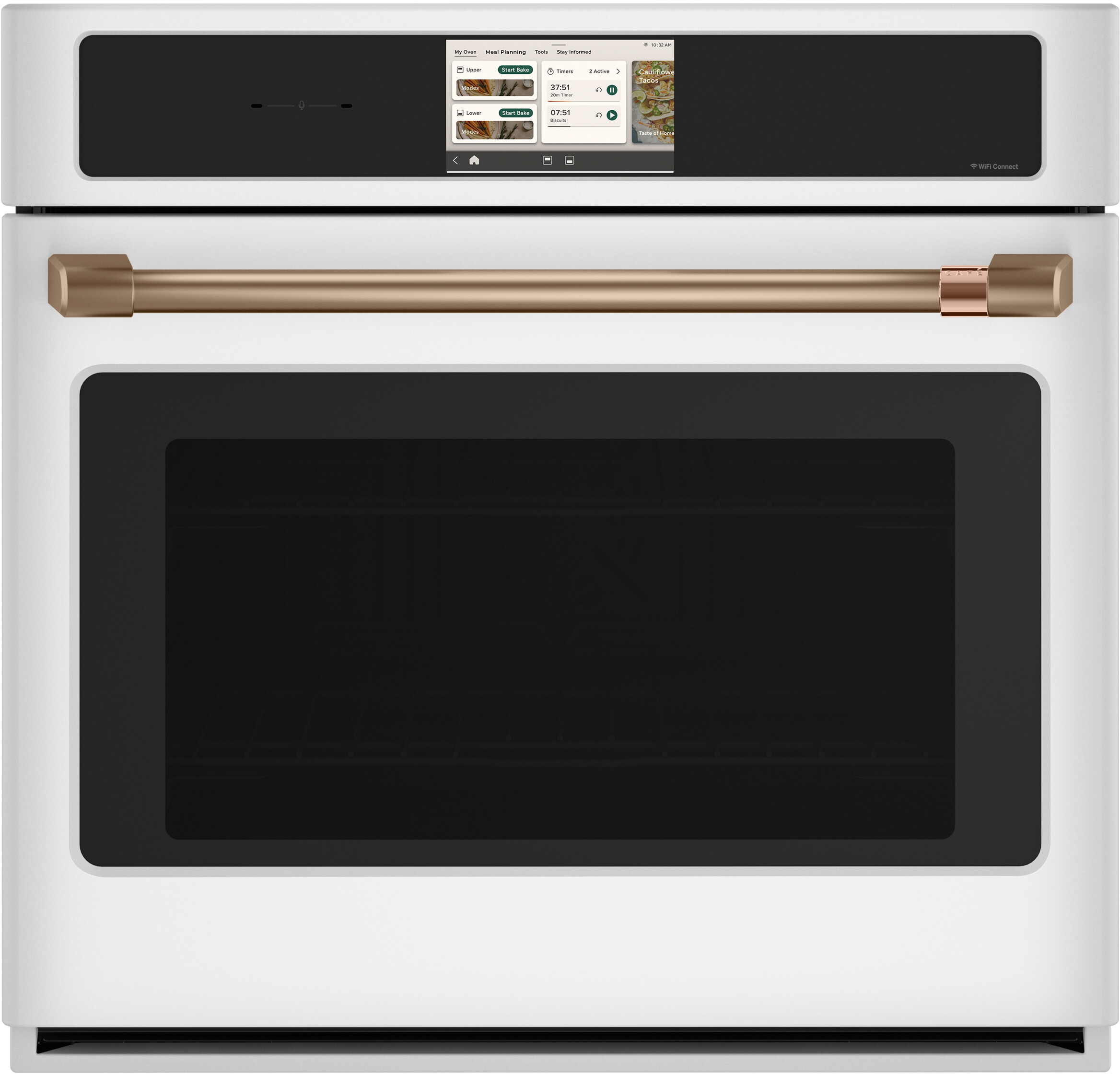 Cafe CAFÉ™ Professional Series 30" Smart Built-In Convection Single Wall Oven in Matte White size 28 5/8 H x 29 3/4 W x 26 3/4 D | CTS90DP4ZW2
